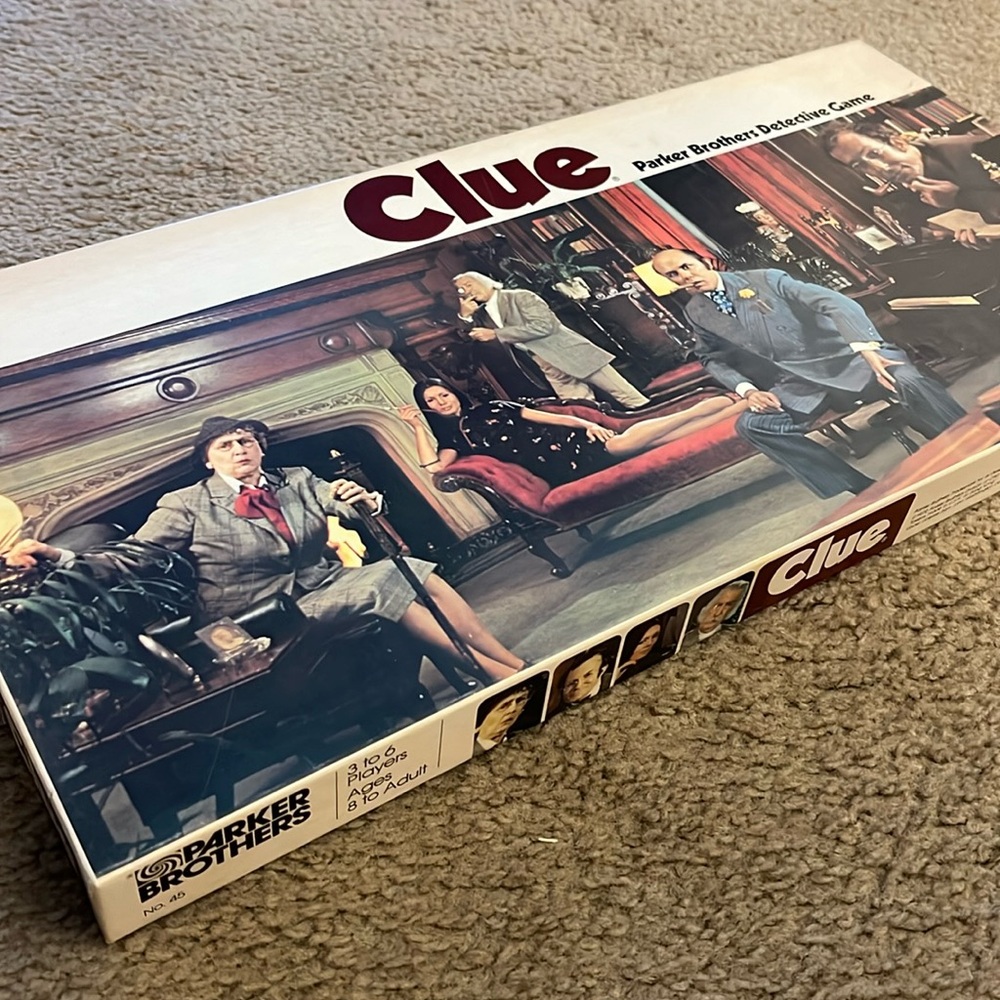 Clue 1972 Detective Board Game Parker Brothers Vintage 70s
